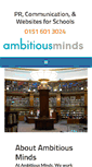 Mobile Screenshot of ambitiousminds.co.uk